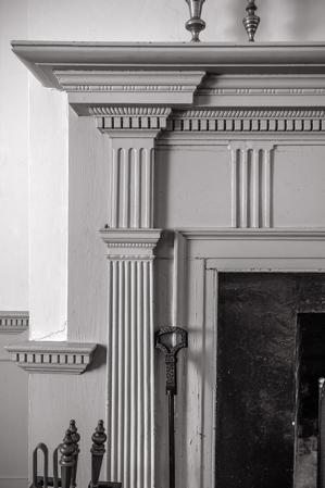 Parlor mantel detail, 1792